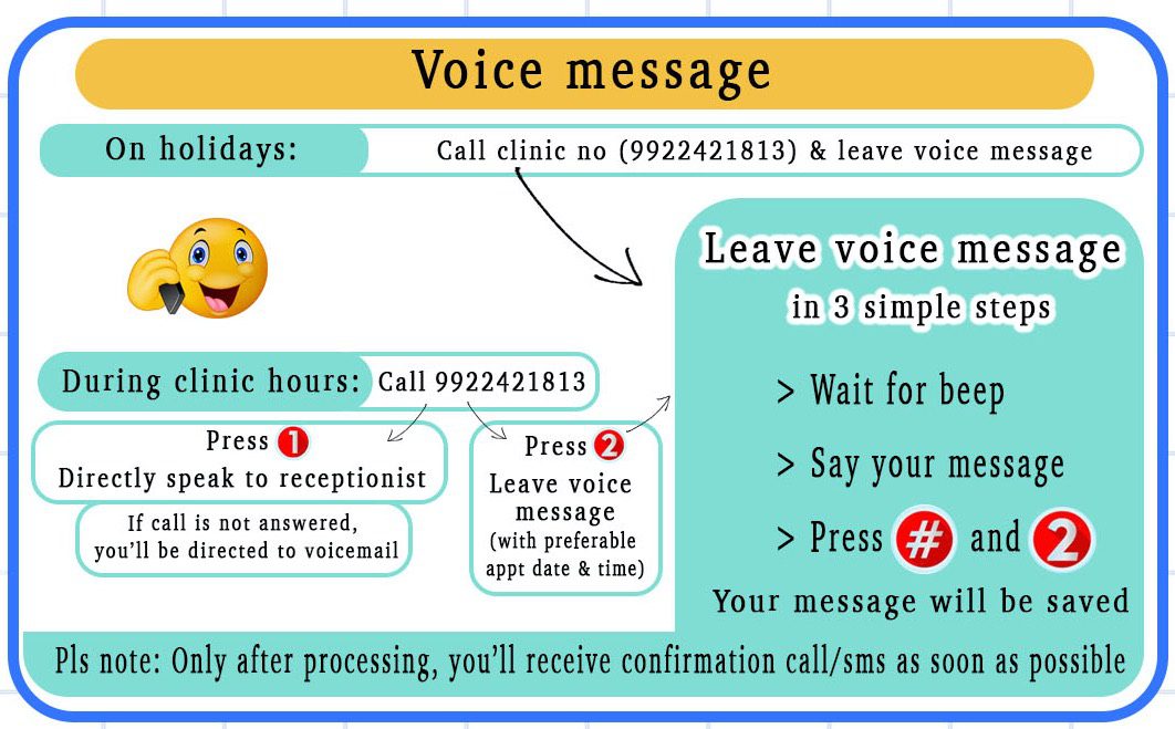 voice message service to book appointment